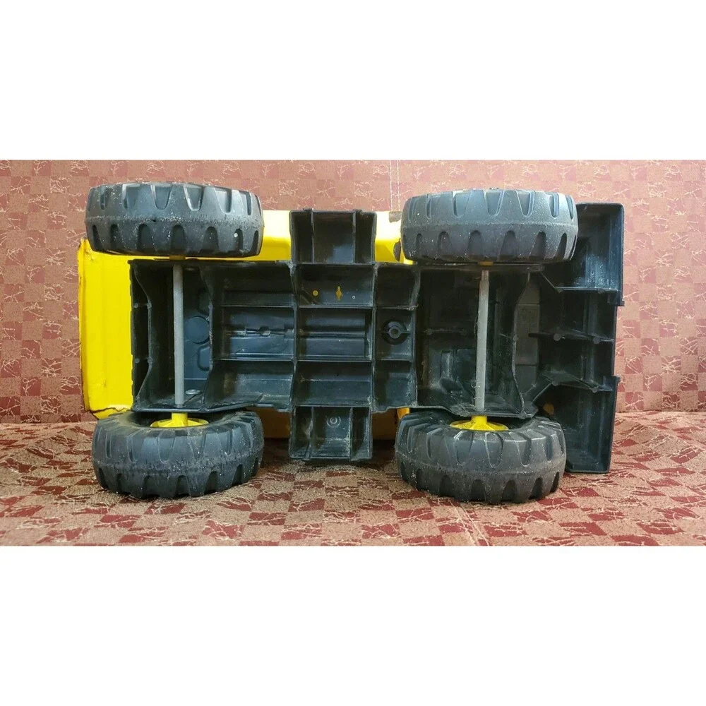 Vintage 1993 Tonka XMB-975 Construction Dump Truck Pressed Steel Yellow Black